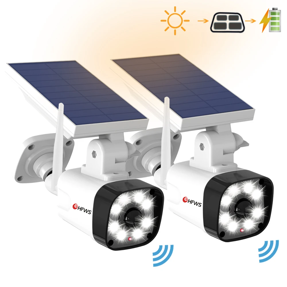 

Имитация камеры видеонаблюдения, водонепроницаемая, на солнечной батарее, 2 шт.