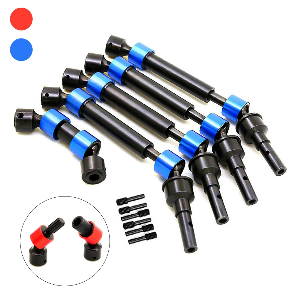 5Pcs Steel CVD Drive Shaft RC Upgrade Parts for Big E Traxxas E-Revo 2.0 VXL 86086-4 RC Car Replace Accessories