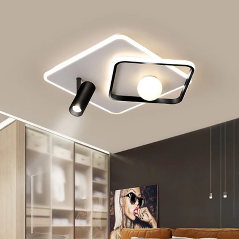 

Nordic living room bedroom LED ceiling lamp modern square study hallway lamp dining room chandelier spotlight