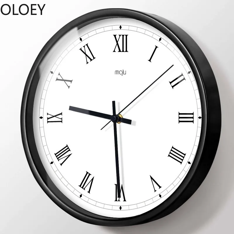 Mechanism Watch Home White Wall Clock Bathroom New