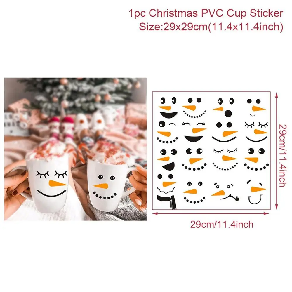 Christmas sticker 01 Новогодняя фоторамка из фольги с воздушным шаром рождественские украшения для дома рождественские украшения Noel Navidad рождественские украшения - Цвет: Christmas sticker 01