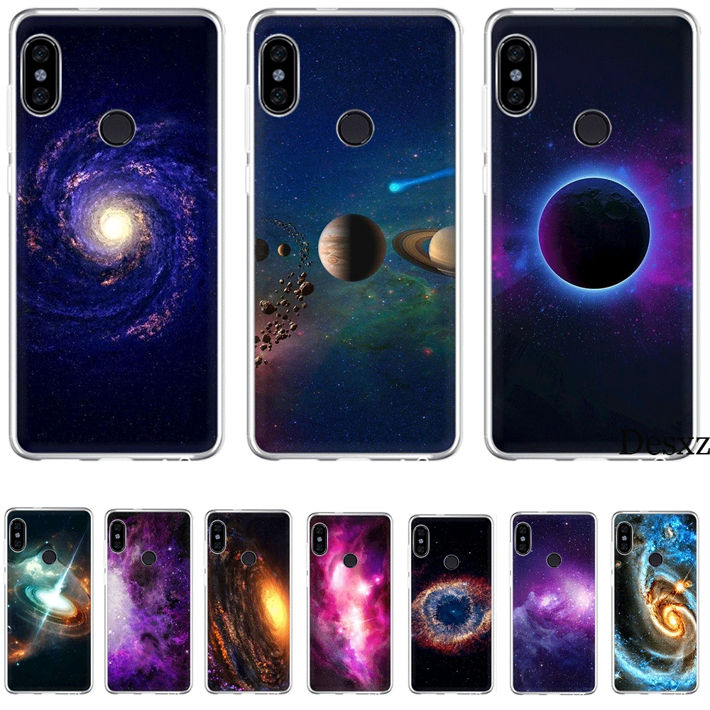 Чехол TPU для Xiaomi mi CC9 CC9E 9T x 2S 6 8 9 SE A1 A2 5X 6X MAX 3 A3 Pro Lite чехол фантазия Туманность