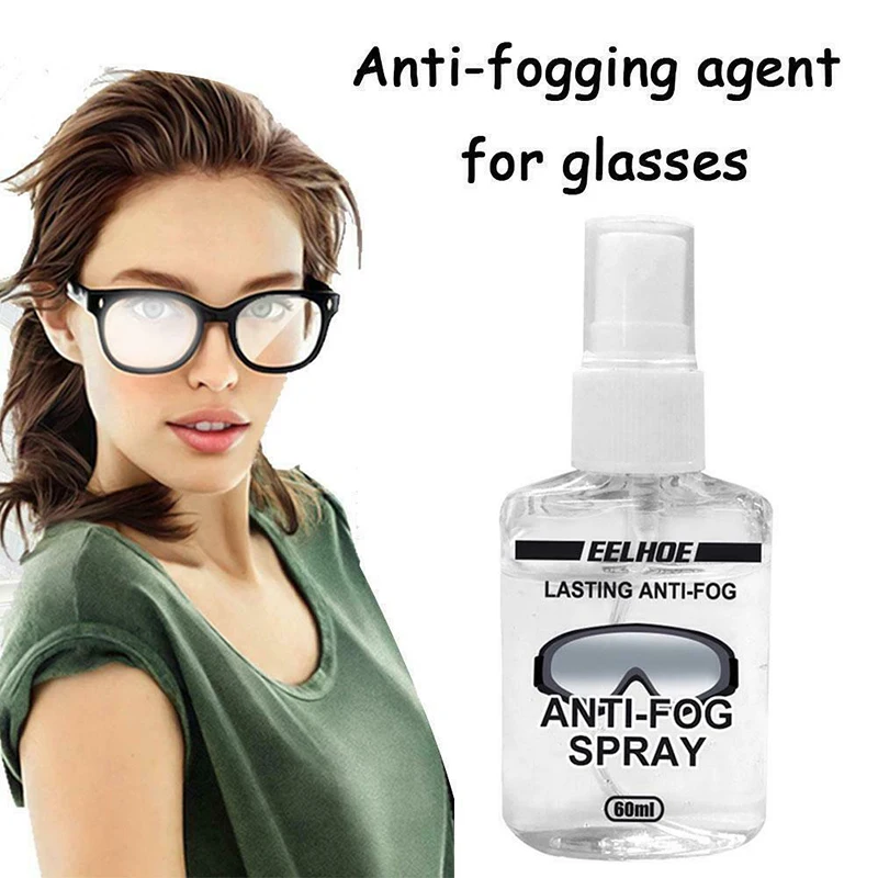 

60ml Anti-Fog Spray Antifogging Agent For Skiing Swim Goggles Dive Lens Glasses Cleaner Defog Liquid