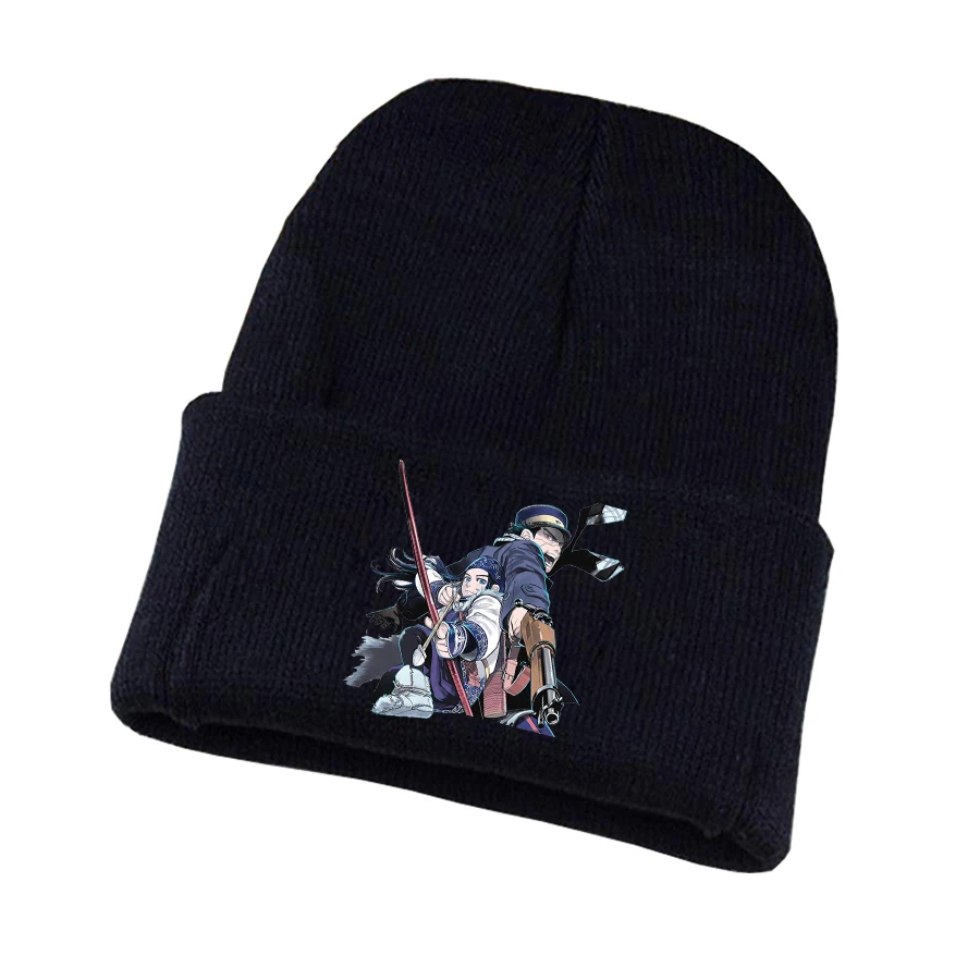 

anime Golden Kamuy Knitted hat Cosplay hat Unisex Print Adult Casual Cotton hat teenagers winter Knitted Cap