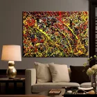 Современная Абстрактная красная желтая черная линия граффити картина маслом на холсте настенные картины плакаты для гостиной домашний декор