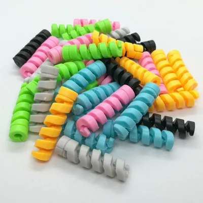 2шт новый спиральный Телефон Защита для usb-кабеля iphone кабель чомперы шнур Popsicle