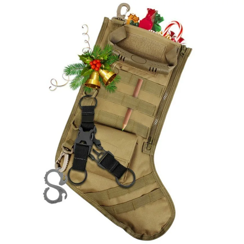

Tactical Molle Stocking Christmas Gift Sock Pack Outdoor Hunting Airsoft Military Magazine Dump Drop Pouch Utility Storage Bag