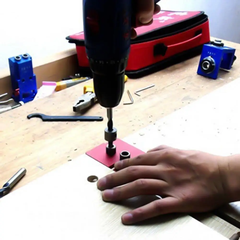 

Направляющая для сверления отверстий в кармане, направляющая для дюбеля, наклонный локатор отверстий, набор для сверления, инструменты для ...