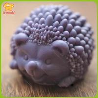 cartoon hedgehog candle silicone mould 3d handmade soap ice cube baking moulds handmade diy plaster decoration mold
