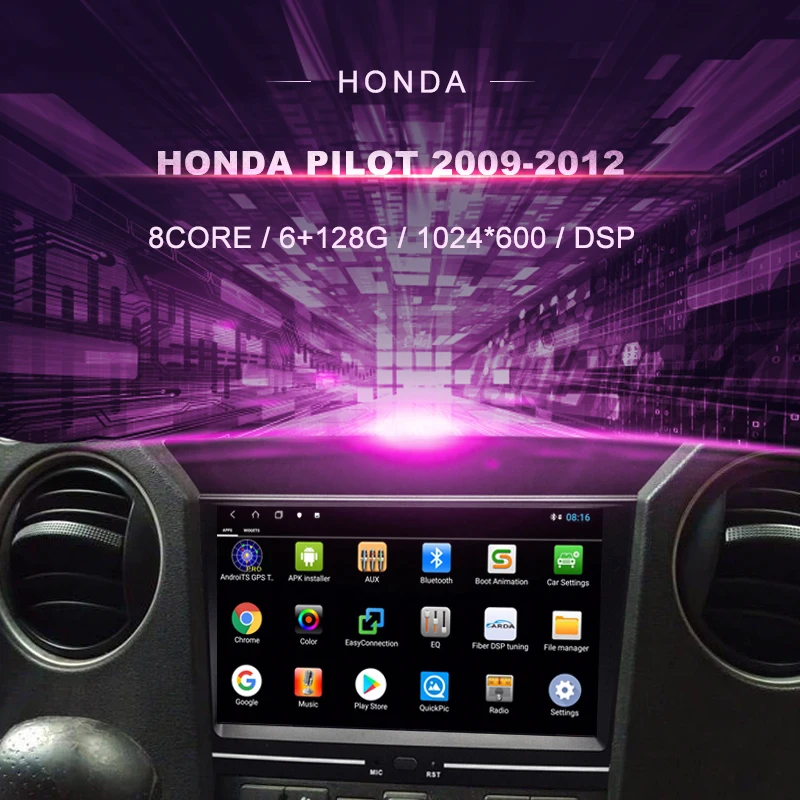 Автомобильный DVD плеер на Android для Honda Pilot (2009 2012) автомобильное радио