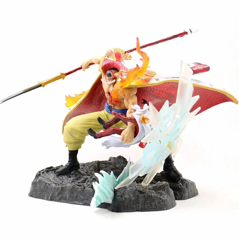 

22CM One Piece White Beard Edward Newgate Japanese Anime White Beard Vs Sakazuki Figurine PVC Action Figure Toy Collection