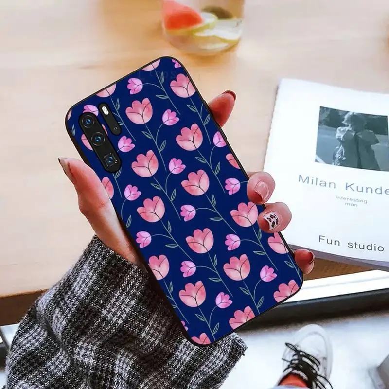 

Nice Flower Phone Case For Huawei honor Mate P 9 10 20 30 40 Pro 10i 7 8 a x Lite nova 5t