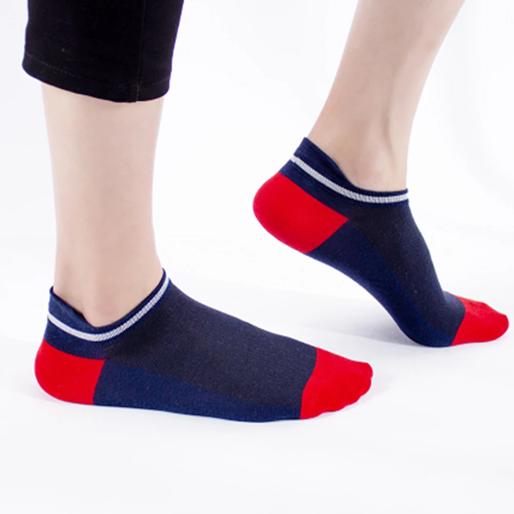 

Fashion Men Spring Summer Thin Deodorant Sweat Cotton Socks Breathable Non-slip invisible Sports Boat Socks Men's Socks