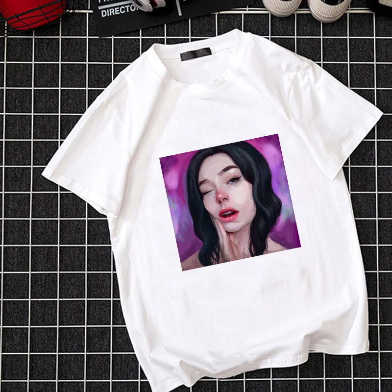 Готический винтажный летний топ мягкая одежда для девочек забавная футболка в