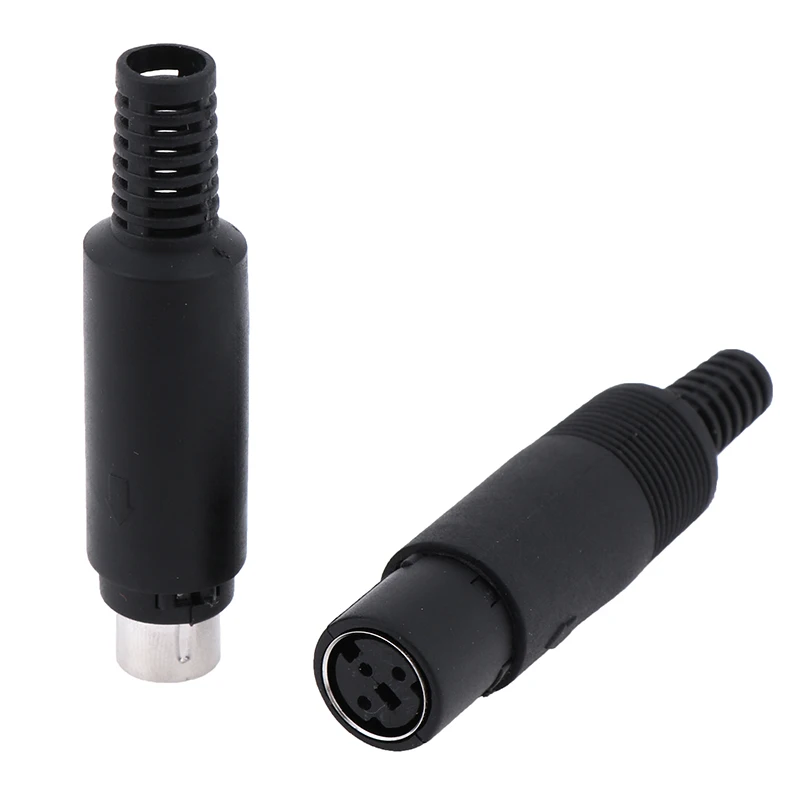 

1Pc Male Female Mini DIN Plug Socket Connector 3/4/5/6/7/8 PIN Chassis Cable Mount