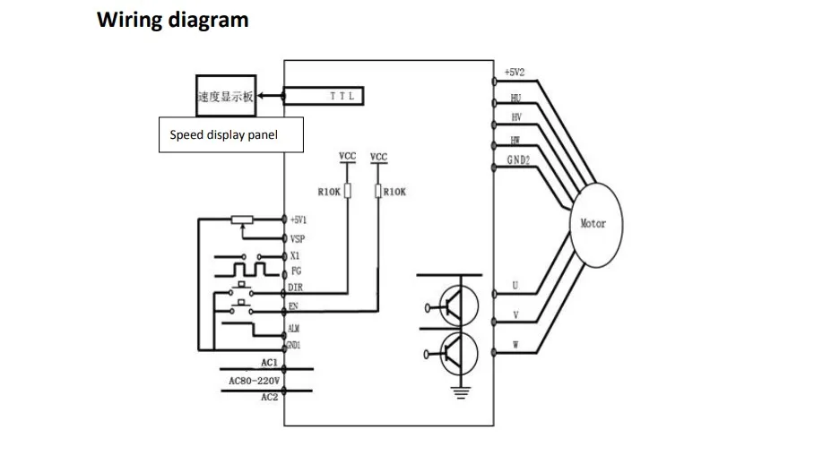 v pode conduzir o motor sem escova da c.c. de 1000w