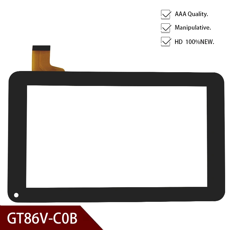 

+ Новый 7 "Таблица GT86V-C0B сменная панель сенсорного экрана дигитайзера Стекло Сенсор Бесплатная доставка