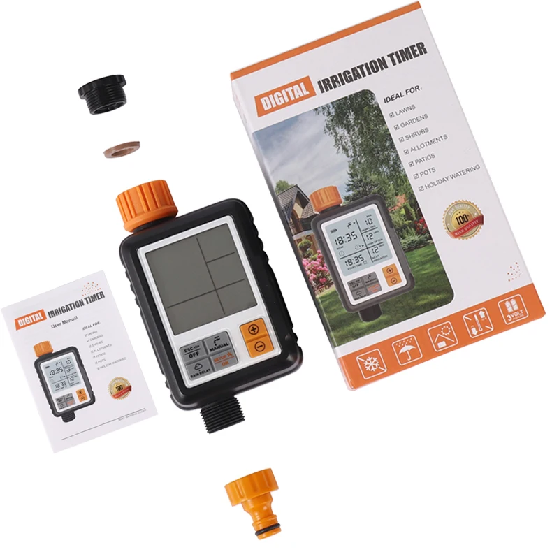 

Watering Timer with Rain sensor Irrigation Timer Waterproof Water Level Sensor Automatic Watering System Irrigation Controller