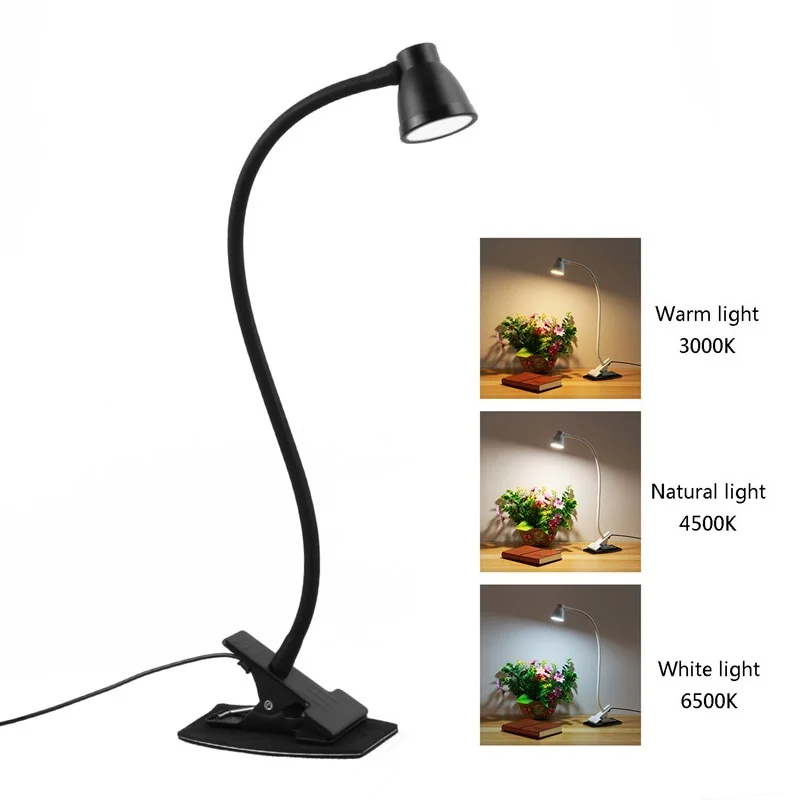 Гибкая Складная Настольная лампа с держателем на клипсе мощный ночник питанием