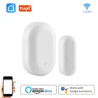 Датчик окон и дверей Tuya Smart ZigBee, детектор ворот, охранная сигнализация, работает с приложением Zigbee Hub Alexa Google Home