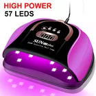 57 светодиодов УФ-светодиодная лампа для сушки геля для ногтей с умной сенсорной лампой для маникюра 57 УФ-светодиодная лампа для ногтей и гель-лака