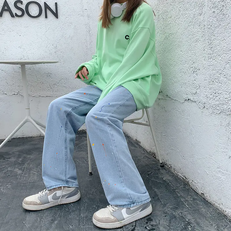 Хип хоп всплеск джинсы Ink мужские модные солнцезащитные очки в стиле ретро