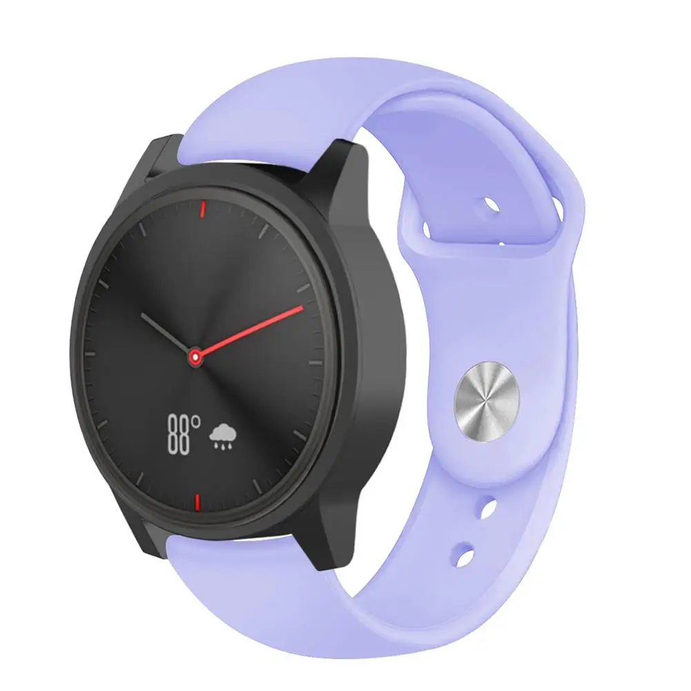 Цветной мягкий силиконовый сменный ремешок для Garmin Vivoactive3 Vivomove HR, умный Браслет для Garmin Vivoactive 3, ремешок для часов