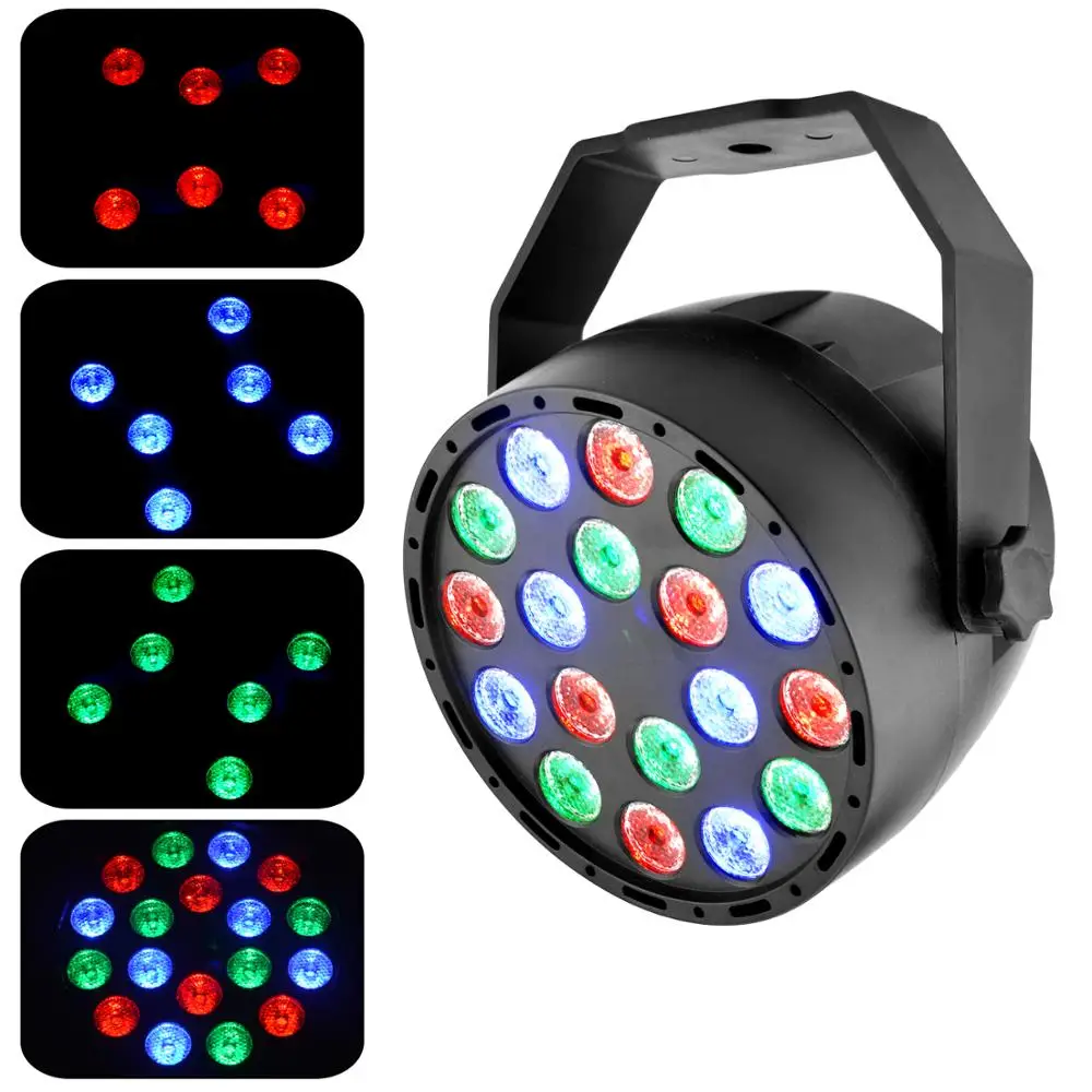 DMX512 Master/Slave RGB 18 Вт светодиодный прожектор par сценическое освещение для дискотеки