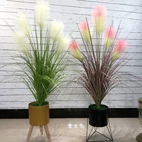 artificial plants large onion grass fake reed ornaments 5 heads large artificial tree balcony for flower arrangement decoration
