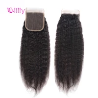 kinky straight 5x5 hd lace closure only indian human hair 20 22 inch yaki curly remy hair part pre plucked swiss lace closure