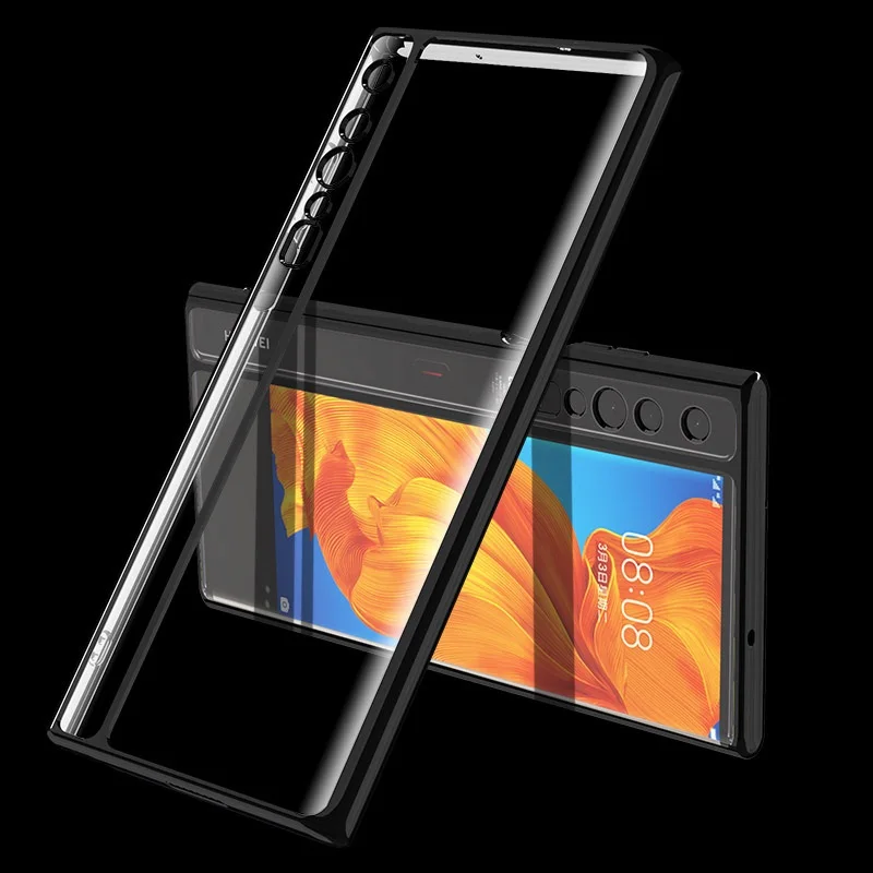 

Electroplated Silicone Phone Cover For Huawei Mate XS With Buckle Folding anti-fall and shock-proof all-inclusive phone case