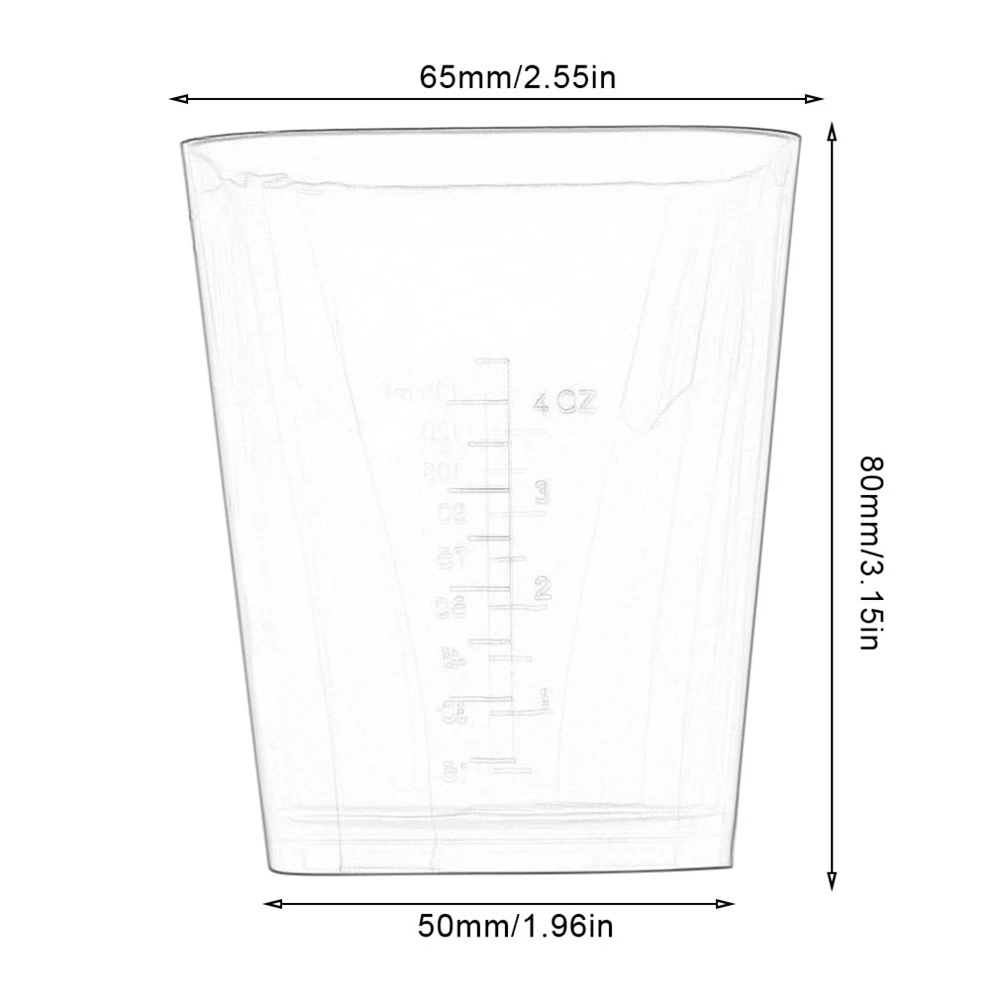 Многофункциональная пластиковая мерная чашка для окрашивания волос