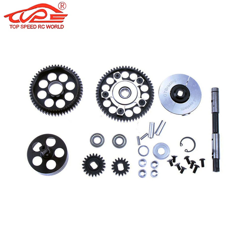 Upgrade Parts 2 Speed System with Gear Cover for 1/5 Rc Car Gas GTB Racing HPI ROFUN BAHA ROVAN KM BAJA 5B 5T 5SC Truck | Игрушки и