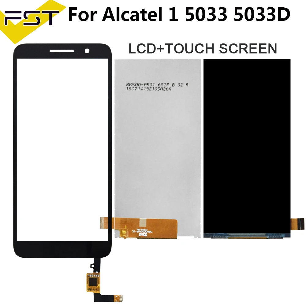 Дисплейный модуль для Alcatel 1 чёрный|Экраны мобильных телефонов| |