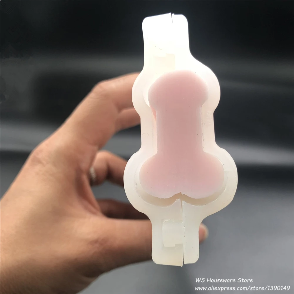 Funny Silicone Penis Soap Mold Tubular Candy Chocolate Core Tube Mould Aromatherapy Candle | Molds