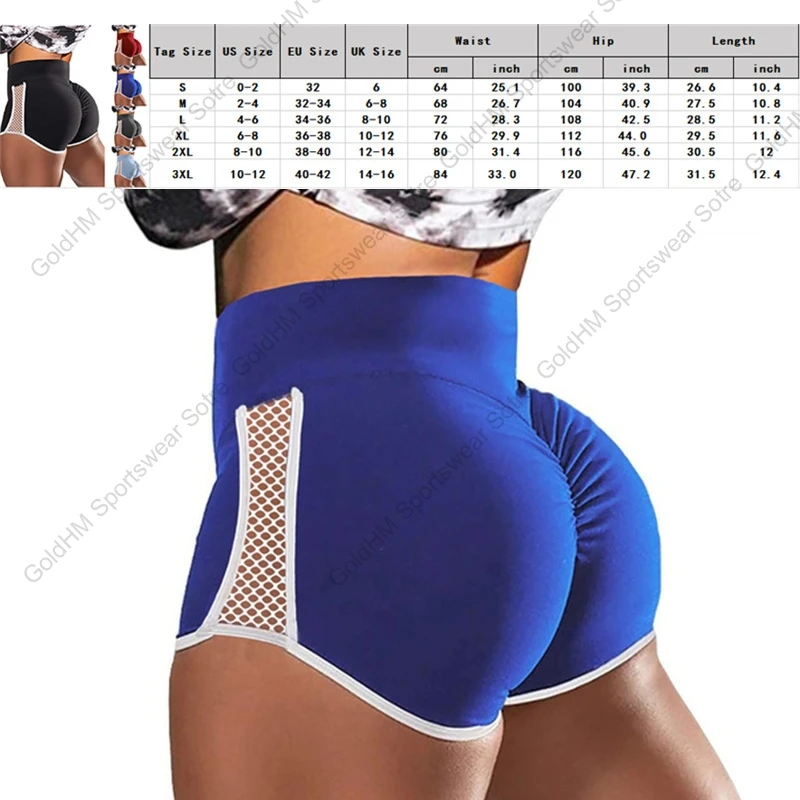 

Yoga Shorts Pants Woman Summer Sport Fitness Legging Hollow Out High Waist Short Tights Plus Size Push Up Seamless Short Women