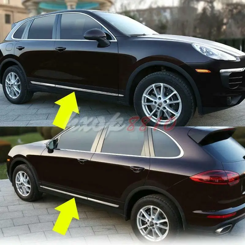 Накладки на боковые двери для порше кайен 2011-2016 нержавеющая сталь 6 шт. |