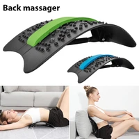 back massager stretcher equipment massageador magic support stretch fitness relaxation spine pain lumbar relief back stretcher