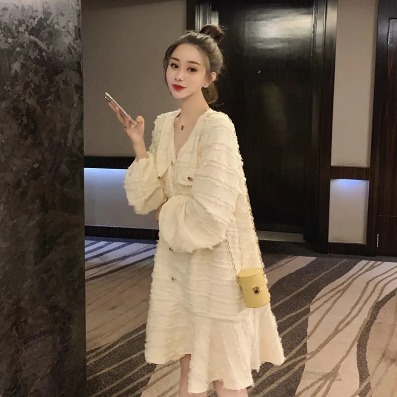 Женское Новое весеннее модное свободное мини-платье 2020 женские милые вечерние