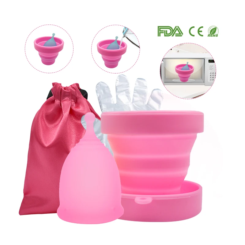 Менструальная стерилизующая чашка с Copa менструальная 100% медицинский класс