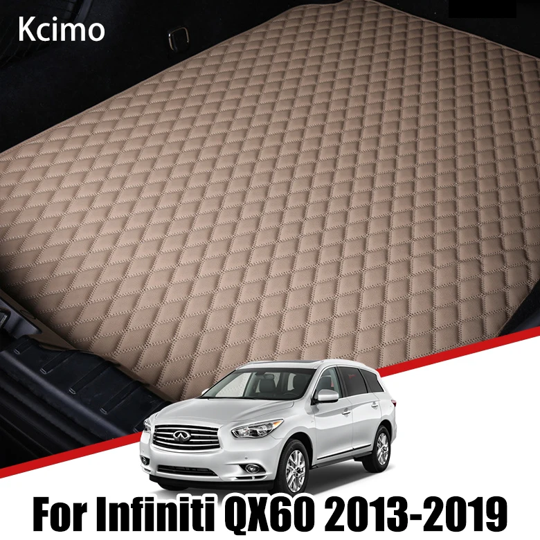 

Leather Car Trunk Mat for Infiniti QX60 L50 JX 2013 ~ 2019 Cargo Liner Boot Pad Auto Accessorie Decoration 2014 2015 2016 2017