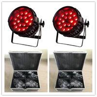 8pcs with roadcase led zoom outdoor par ip 65 stage light 18x10w rgbw 4 in 1 led lyre zoom par nightclub lighting