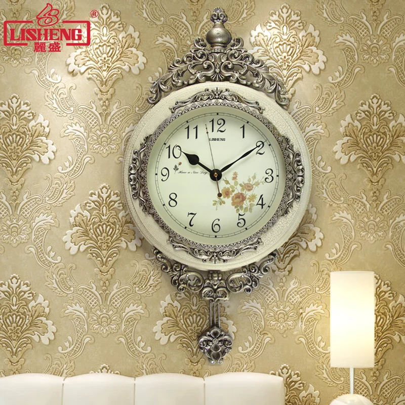 

Pendulum Wall Clock Retro Vintage Modern Design Luxury Large Decorative Wall Clocks Quartz Mute Horloge Mural Home Decor EB5WC