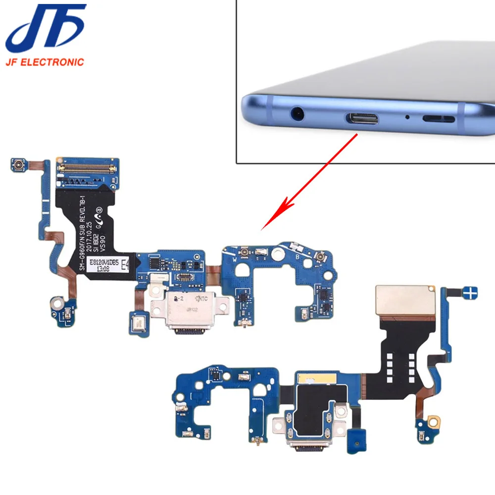 5 шт./лот для samsung Galaxy S9 G960F g960u S9+ Plus G965F G965U замена usb зарядное устройство Порт док-станция разъем гибкий кабель