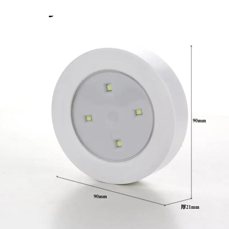 2 шт./лот шкаф светодиод Pat светильник Батарея батарейках светодиодный Ночной с
