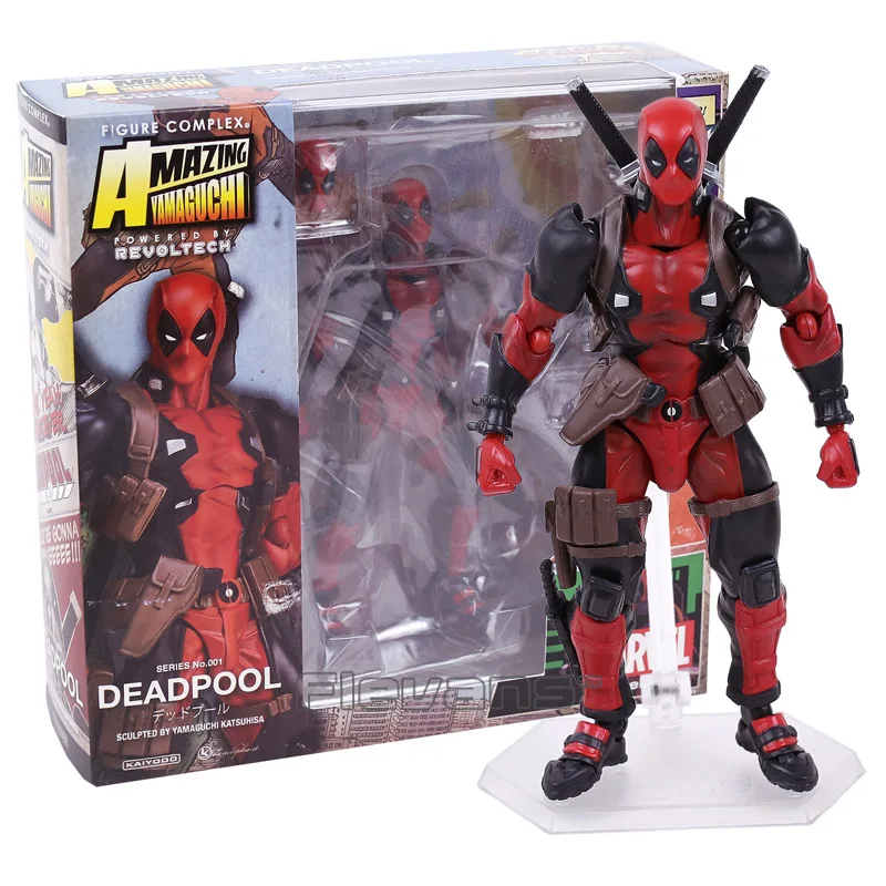 SCI FI для тинейджеров Revoltech серии 001 фильма Дэдпул Рубашки из ПВХ движущаяся