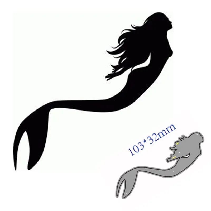 Металлические режущие штампы высечки форма для украшения русалки скрапбук