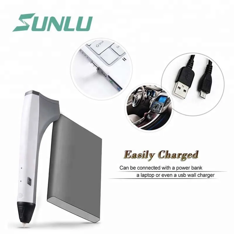 SUNLU M1 3D печать Ручка Поддержка 1,75 PLA PCL нити легко поддерживать детей Scribble ручки Рождественский подарок
