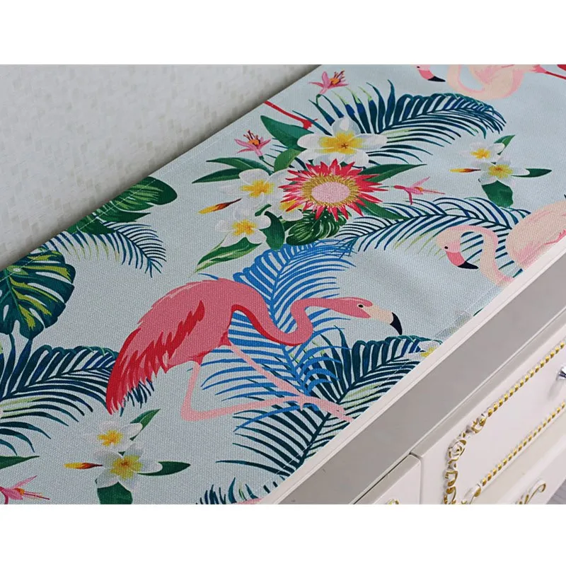 Скатерть с цифровой печатью и окрашиванием цветов листьев чая скатерть