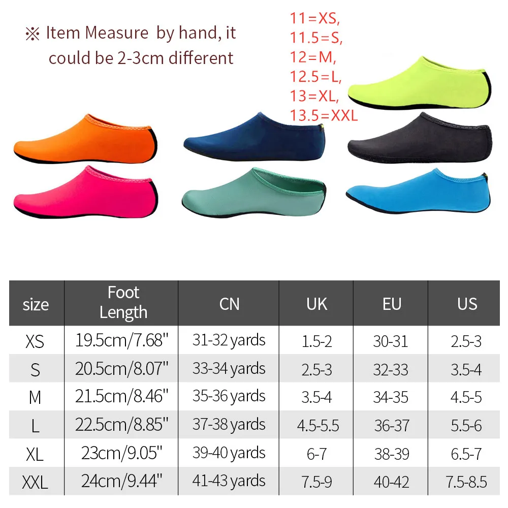 Кроссовки пляжные для мужчин и женщин однотонные воды летняя пляжная обувь